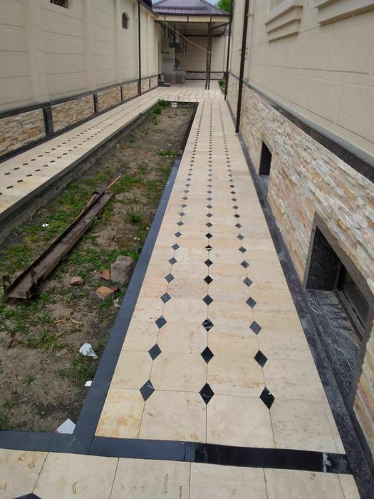 Извесняк тоши палеровка килинган ок тош