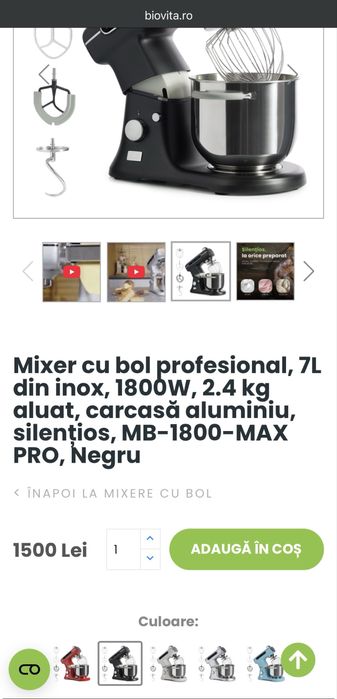 Mixer Biovita profesional 7l