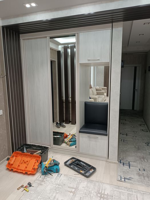 МДФ. Акрил материалдан кухня, прихожая, шкаф ясаймиз фурнитура Турция