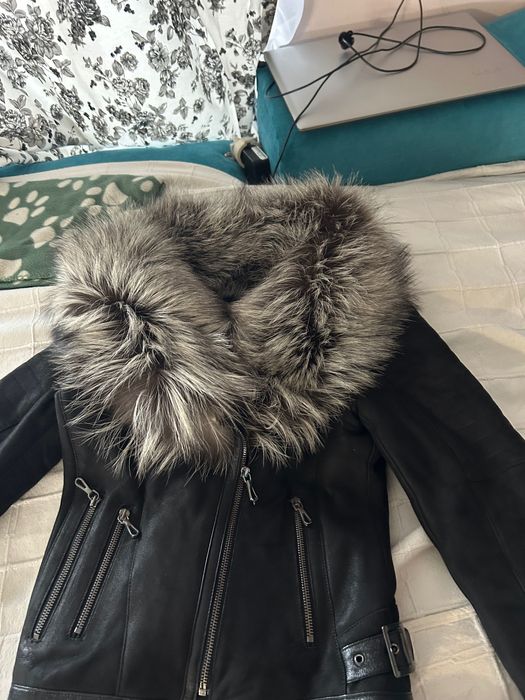 Дамско кожено яке лисица