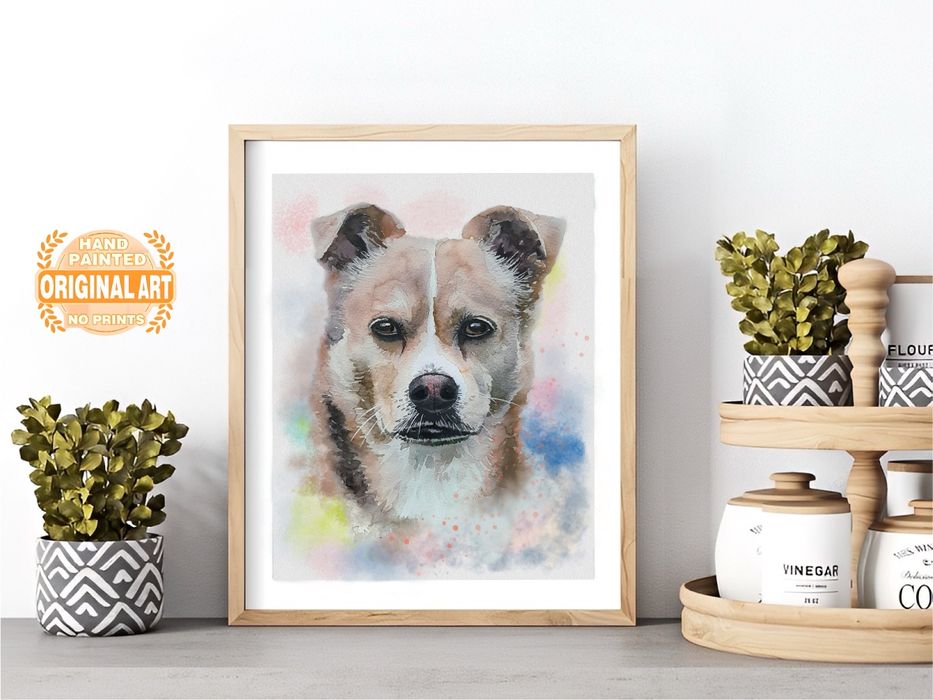 Ръчно рисувани персонализирани портрети на домашни любимци с акварел
