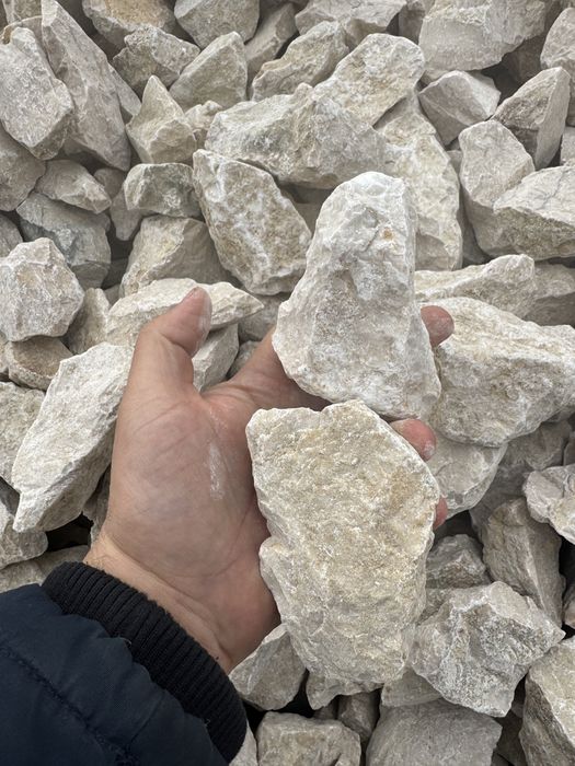 PIATRA alba sparta din calcar pentru garduri, alei si decoratiuni