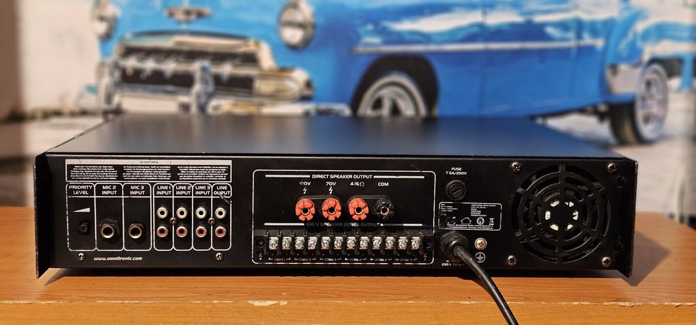 Omnitronic MPVZ 250P - public adress radioficare statie amplificator