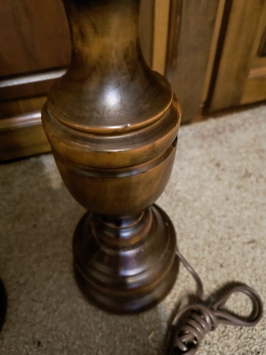 Suporti veioza din lemn masiv cu fasung mare