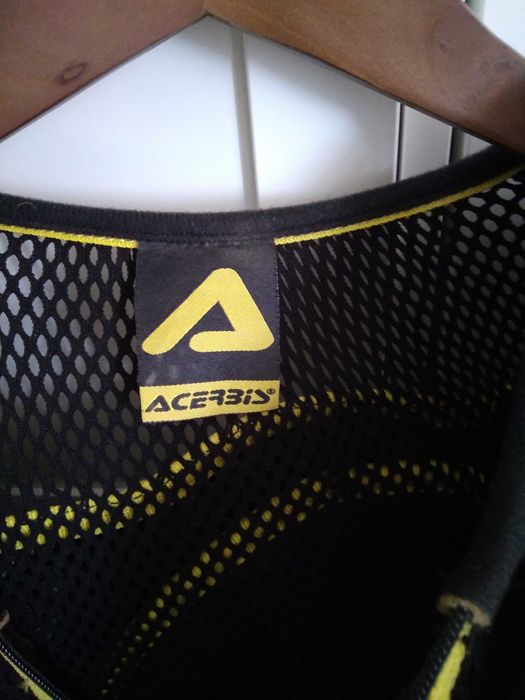 Platoșă protecție moto ACERBIS cu plasă și maneci, XL, Negru/Galben - Ca NOUĂ