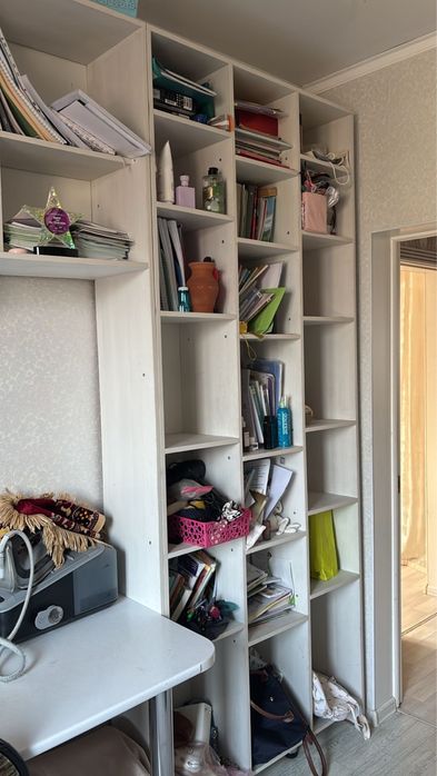 шкаф, полки, стол