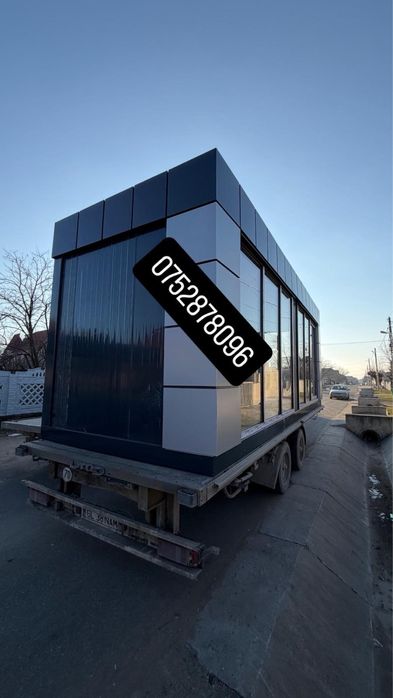 Vand containere modulare cu vitrina riflaje lemn alubond etc pret bun