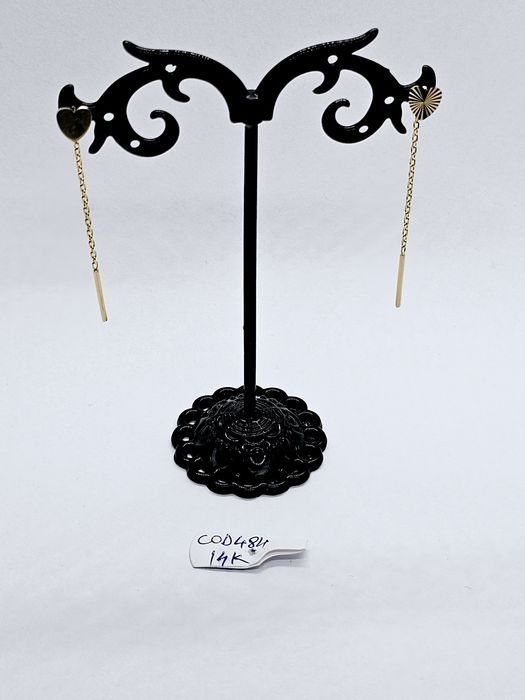 Vand cercei din aur 14 k 1.3 g cod 484