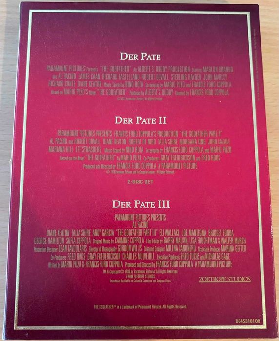 Кръстникът (трилогия) DVD boxset / The Godfather Trilogy DVD boxset