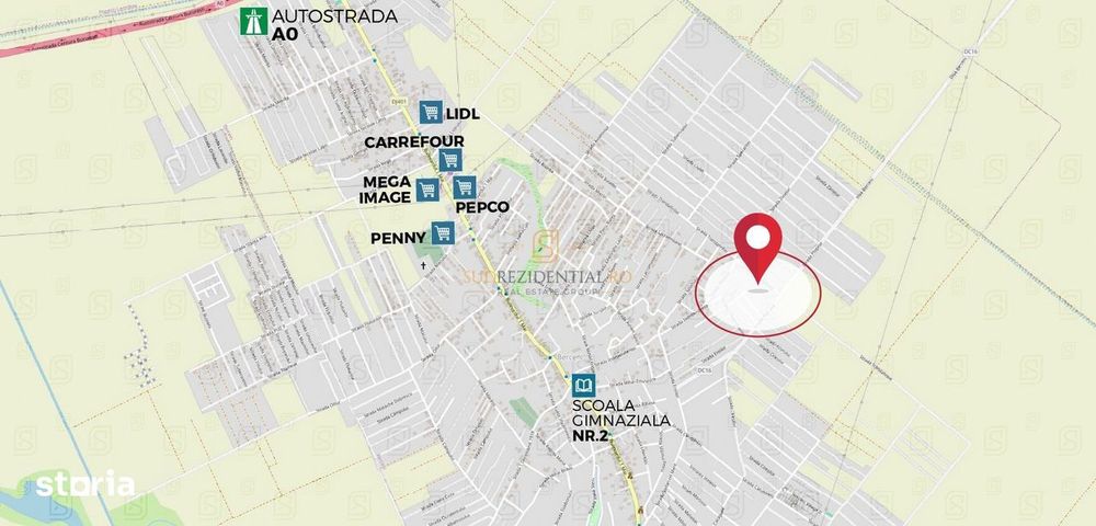 Teren intravilan, 500 mp, Str. Trandafirilor - Comuna Berceni