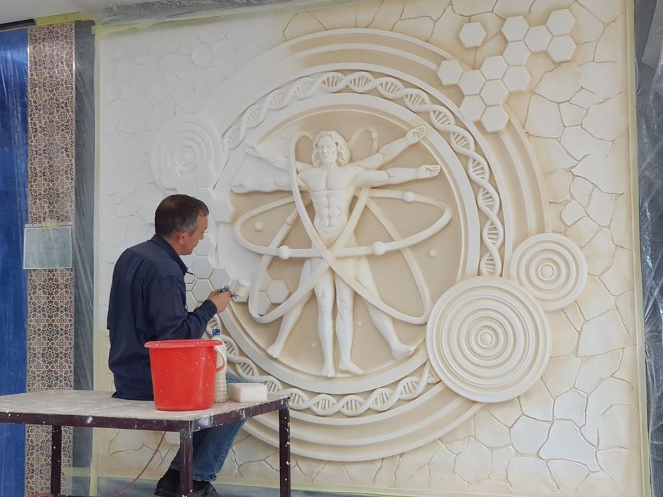 3д, барельеф, скульптура,роспись!