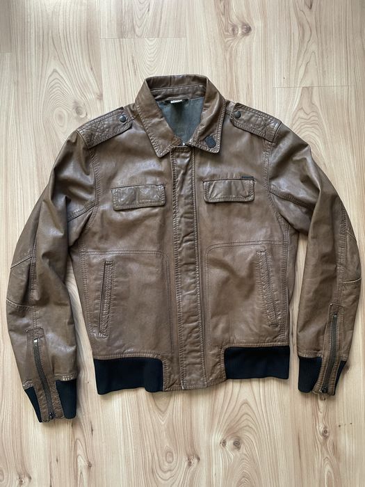 DIESEL / мъжко кожено(естествена) яке М