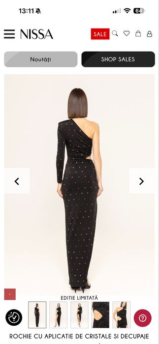 Rochie Nissa cu strasuri
