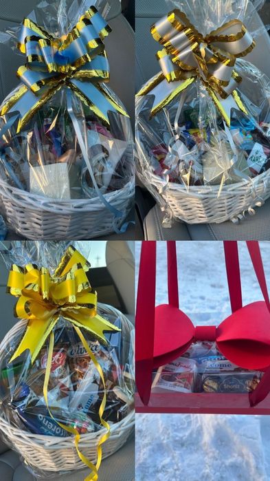 Боксы подарки корзины