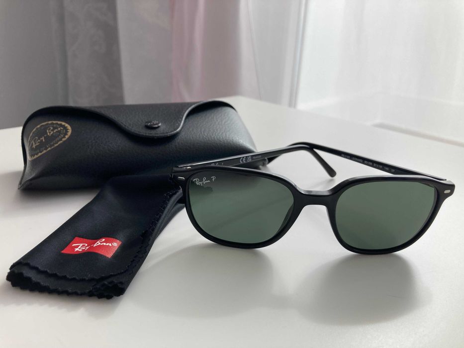 Ochelari de soare unisex Rayban Leonard RB2193 impecabili
