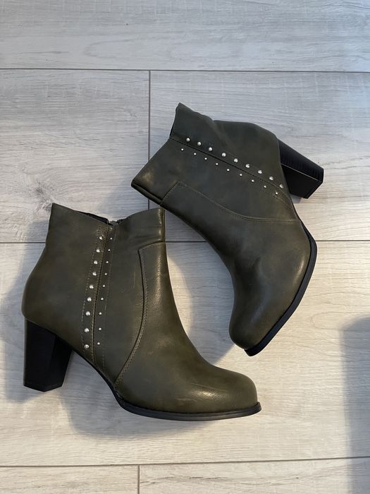 Кожаные полусапожки