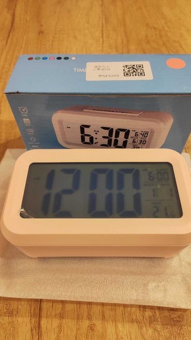 Детски будилник - цифров часовник РОЗОВ наличен