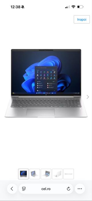 Laptop HP Probook 4 G1iR 16 - Intel Core 5 120U - 512/16GB - Nou