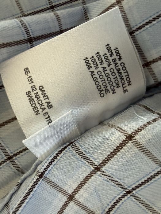 Camasa GANT Hill Twill Carouri Maneca Lunga Barbati | Marime XXL