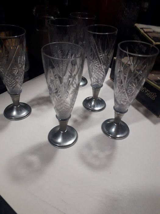 Мельхиоровый мужской набор,