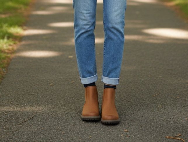 Кафяви боти Tamaris от естествен набук – Размер 37