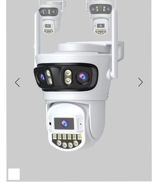 Cameră WIFI triplă de 8 MP cu sunet bidirecțional, vedere pe timp de n