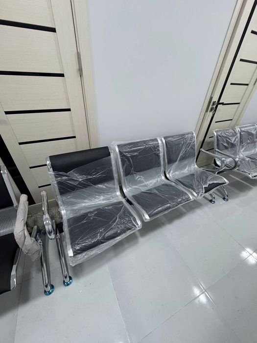 Скамейка трёхместная металлическая - новая, производство