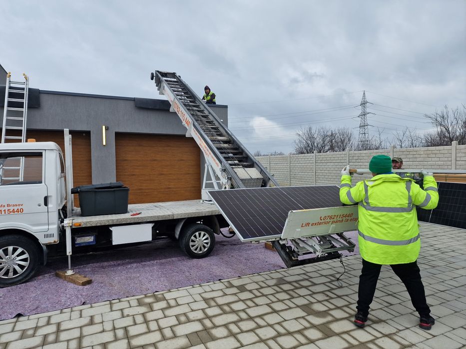 Lift girafa,  lift exterior,  macara brasov, nacela oglinzi