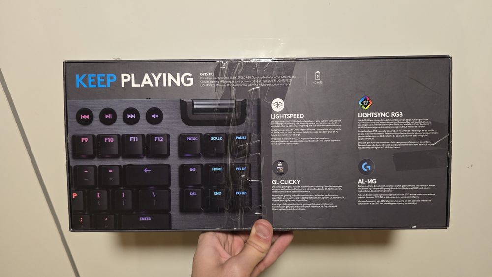 Tastatura logitech g915 tkl clicky