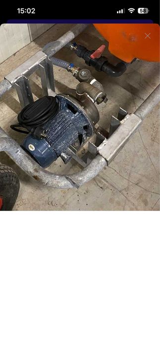 Pompa de stropit electrica cu carucior si bazin de 400l
