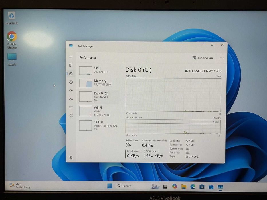 Hope Amanet P10/Laptop ASUS Vivobook 14 i7 1165G7 8GB RAM 512 SSD