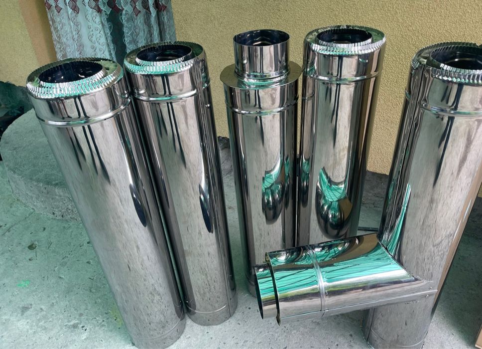 Tuburi Horn cos de 5metri fum lemne hote centrala de inox