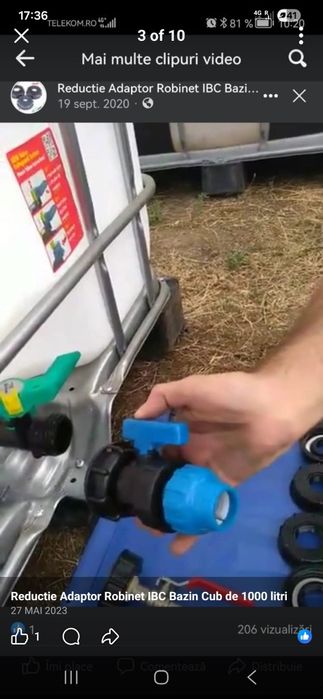 Reducție adaptor robinet ibc bazin cub 1000 litri