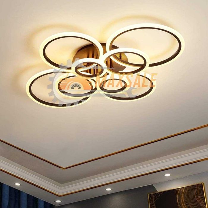 Абажур плафониера 232W LED лампа стена 3 вида светлина бяла полилей