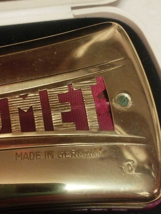 Винтидж хармоника Hohner Comet двустранна в калъф.