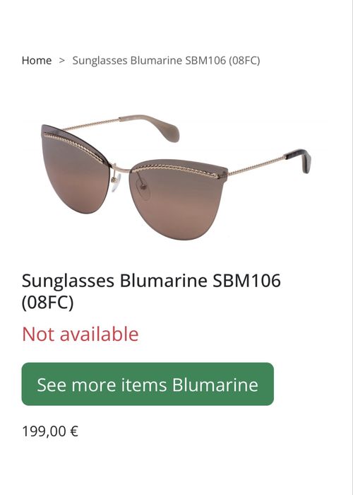 Оригинални очила Blumarine SBM106 (08FC)