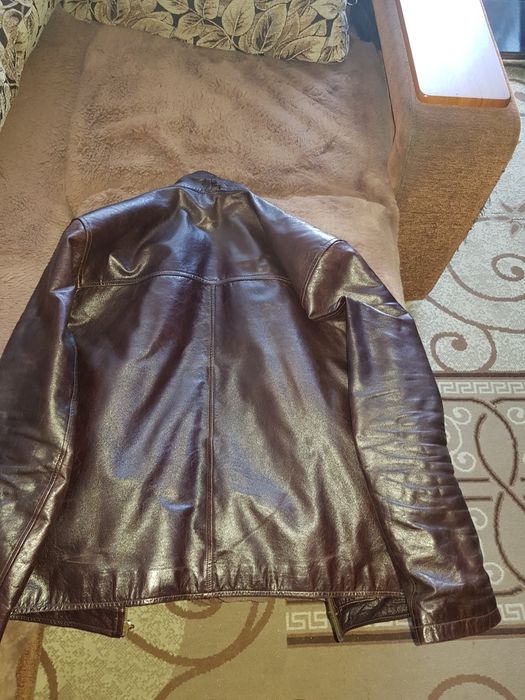 Куртка кожаная натурал.