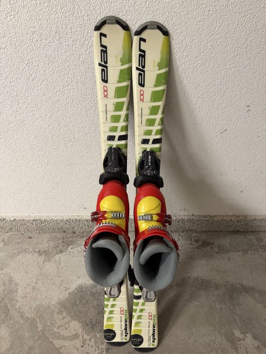 Детски ски Elan U-Flex 100cm и ски обувки  Head 20.5