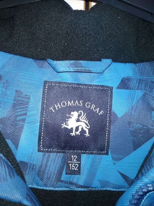 Куртка зимняя Thomas Graff, рост 152, с проблесковым маячком.