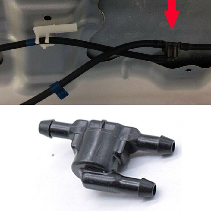 тройник,клапан омывателя на камри