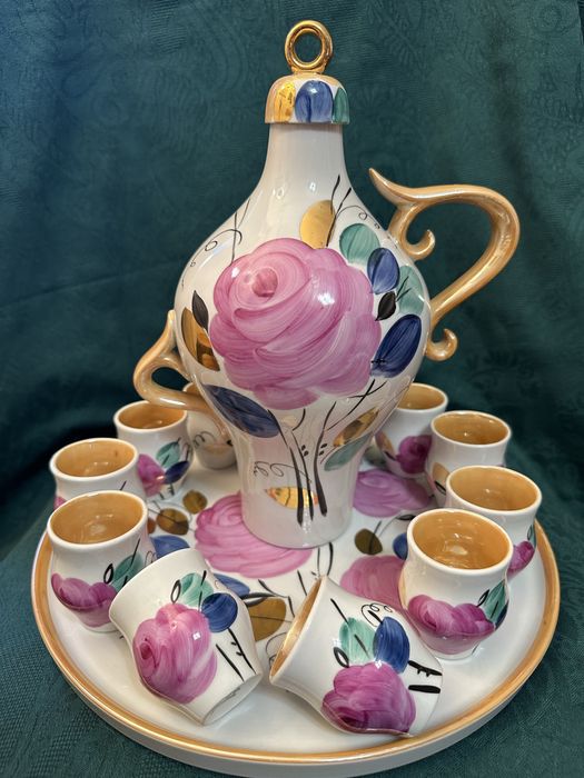 Руски/съветски рядък сервиз агашки на Дулево