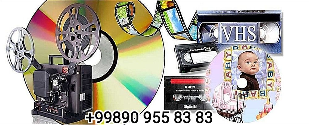 VHS kasetadan diska fleshka xartga ko'chrib beramiz va boshqa xizmatla