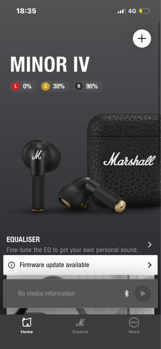 Наушники Marshall Minor IV черный