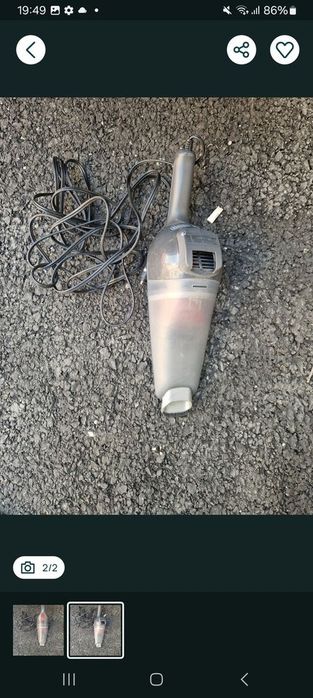 Vând aspirator auto black-decker
