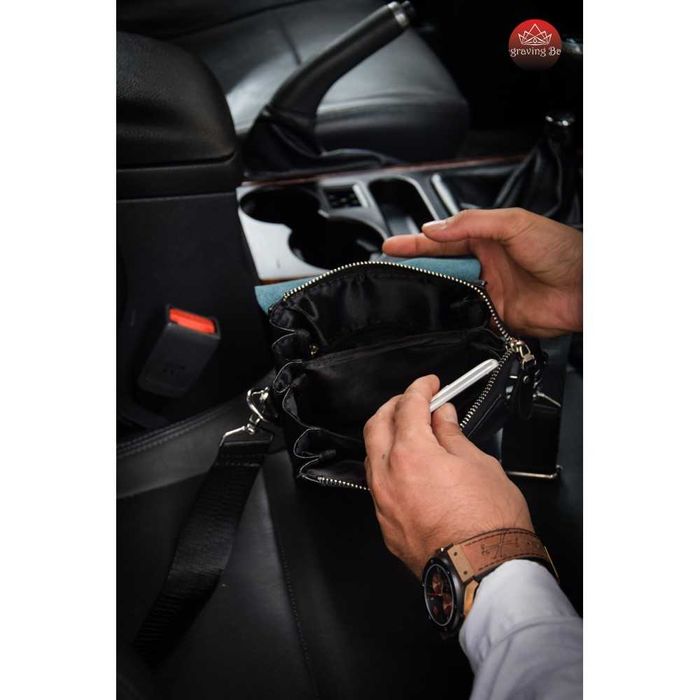 Лазерно гравирана мъжка чанта