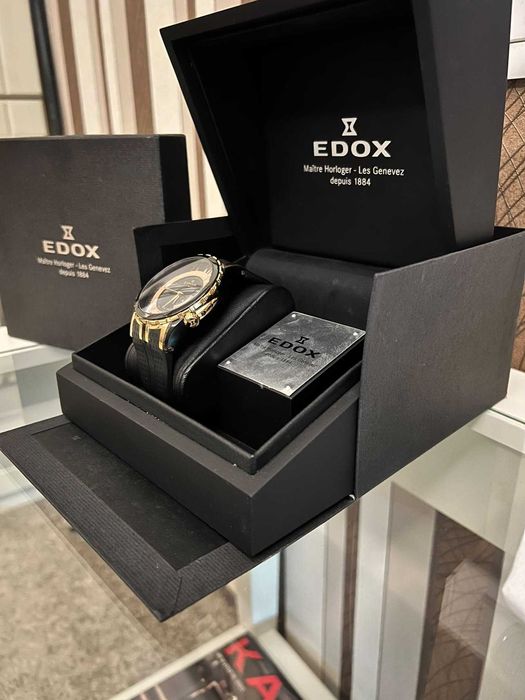 Edox Grand Ocean Decentrique Date Automatic FULL SET!