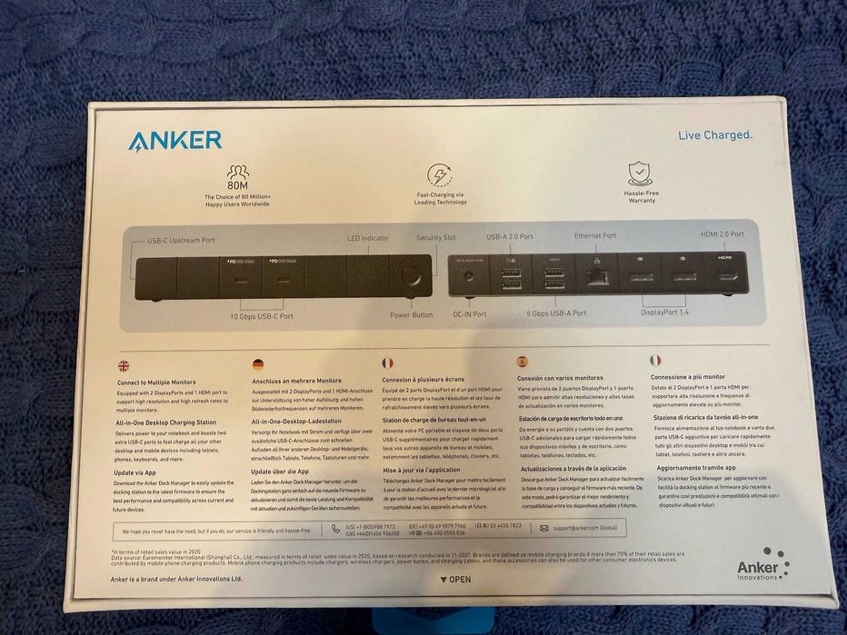 Thunderbolt 4 док станция Anker 568