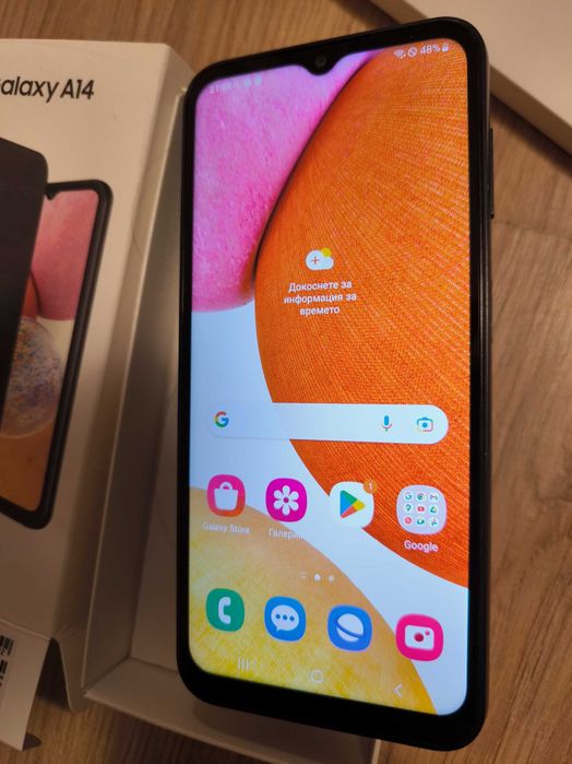 Чисто нов Телефон Samsung Galaxy A14 128GB 4GB RAM Dual Черен