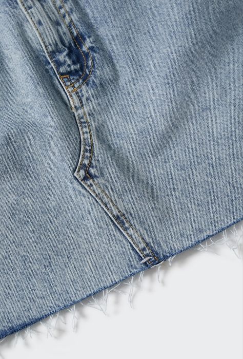 Fusta mini denim, Mango, XS