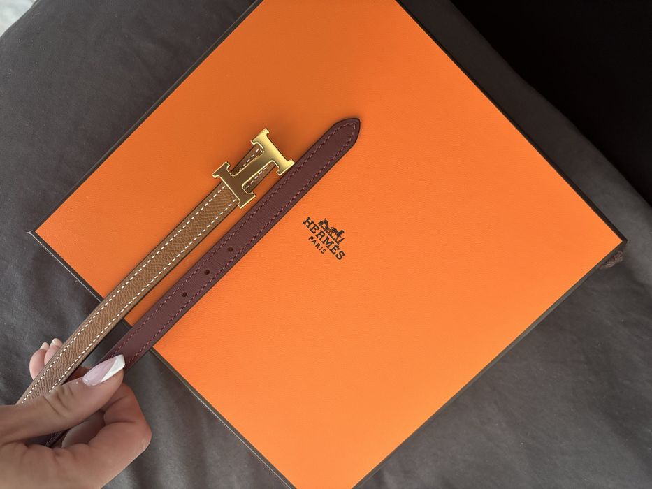Оригинален Hermes Колан Двулицев с Касов Бон